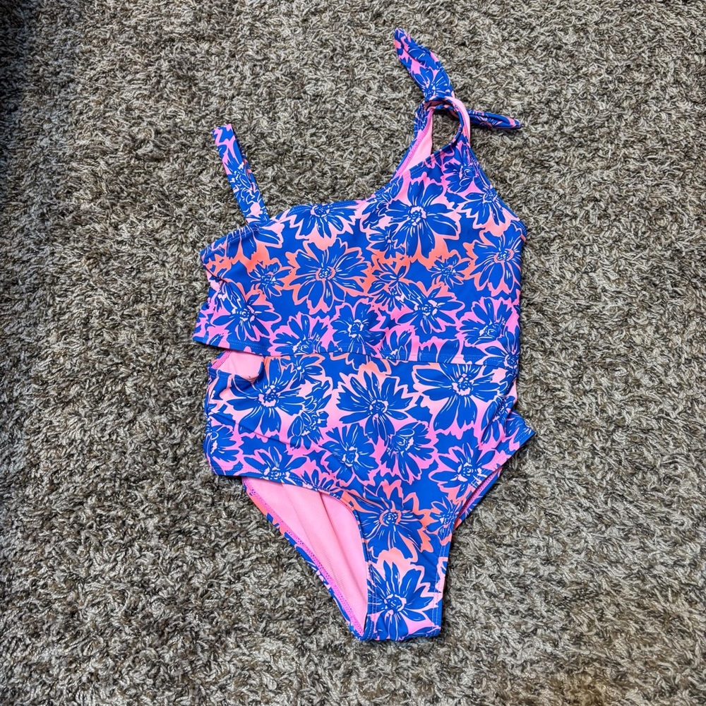 Girl’s limited too tropical flower swimsuit. New! Size 14/16